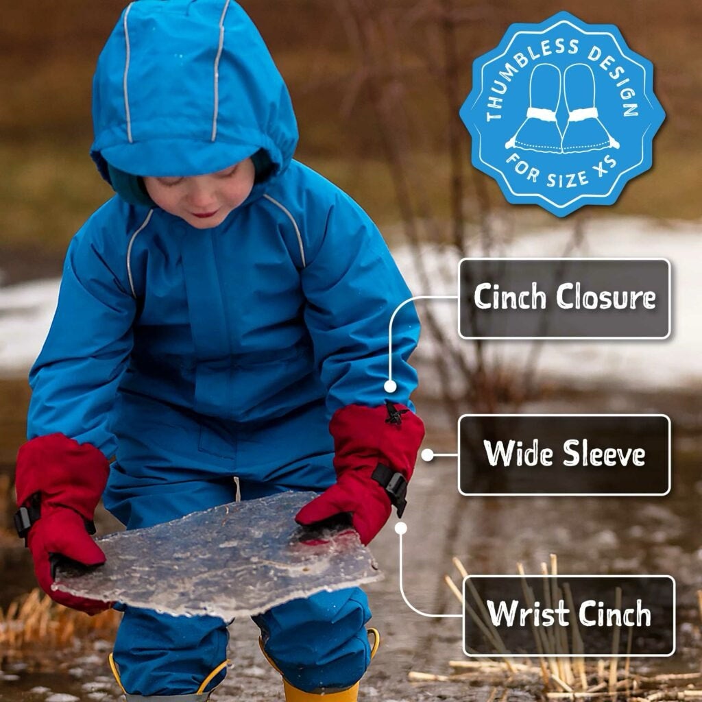 Toasty-Dry Waterproof Snow Mittens - various colors - Jan & Jul, photo 5 of 8