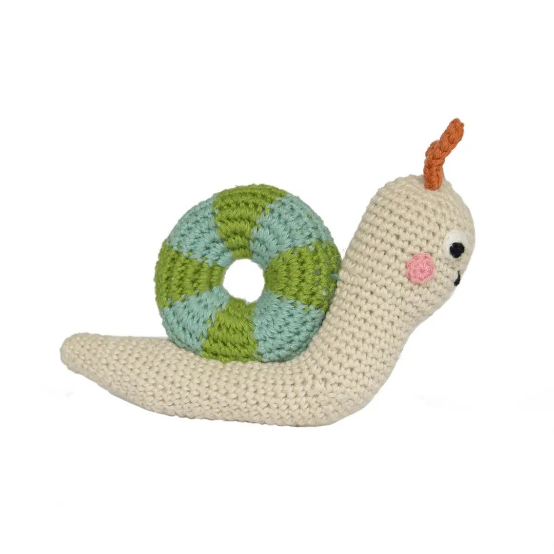 Snail Rattle - 100% Cotton - Blabla, photo 2 of 4