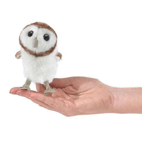 Mini Barn Owl Finger Puppet - Folkmanis, photo 1 of 2