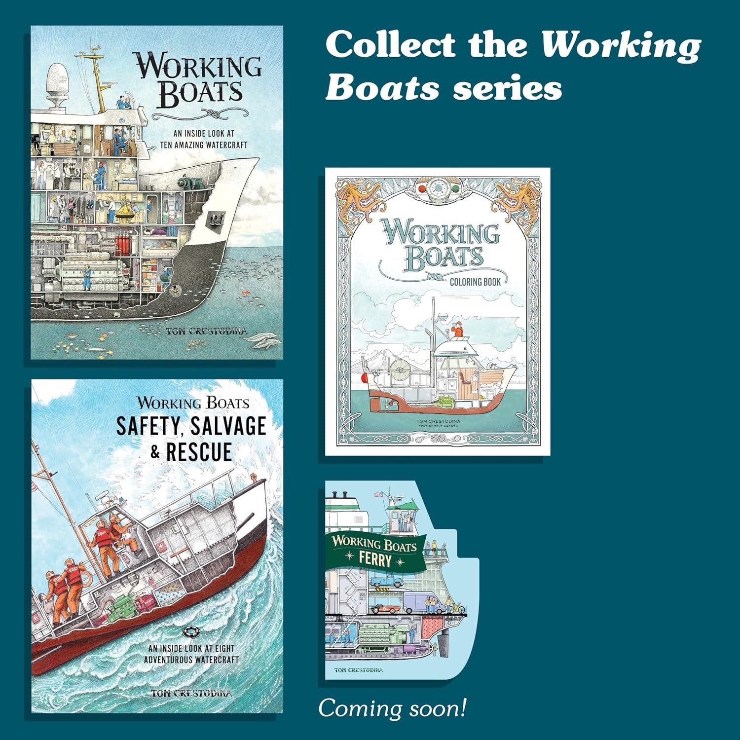 Working Boats: Safety, Salvage, and Rescue at Sea by Tom Crestodina - Hardcover, photo 3 of 3