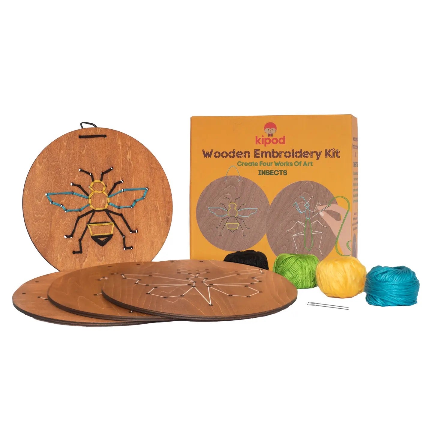 Insects Wooden Embroidery Kit - Kipod, photo 3 of 5