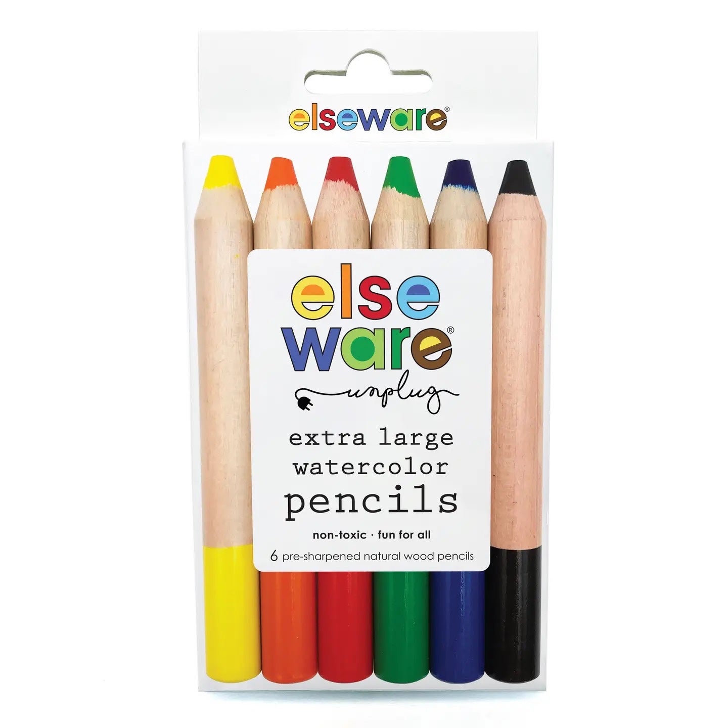 Extra Large Watercolor Pencils 6-pack - Eco-Kids, photo 1 of 6
