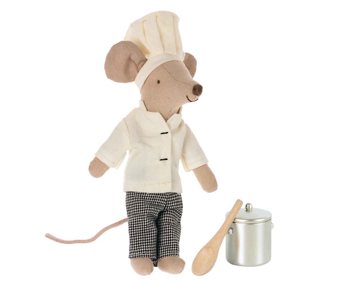 Chef Mouse with Pot & Spoon - Royal Staff - Maileg, photo 1 of 3