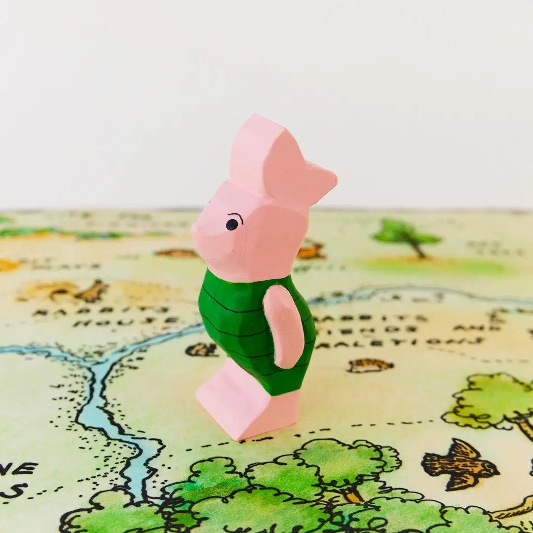 Piglet Wooden Figure - Sarah’s Silks, photo 1 of 4