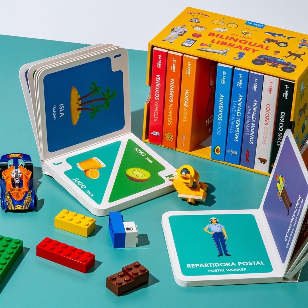 My First Bilingual Library: A Spanish-English Vocabulary Board Book Set of Colors, Numbers, Animals, ABCs, and More (Si Sabo Kids), photo 5 of 5