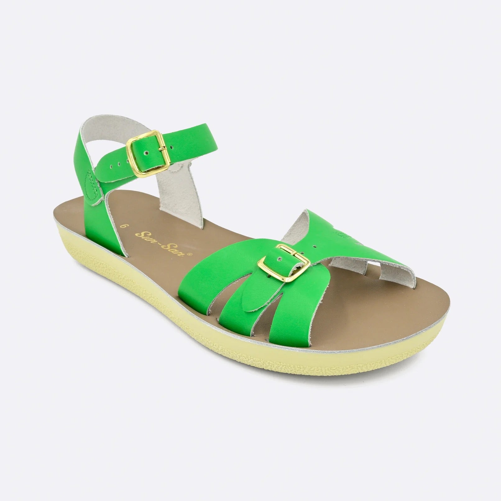Kelly Green Boardwalk Salt Water Sandals - Adult Sizes, photo 4 of 6