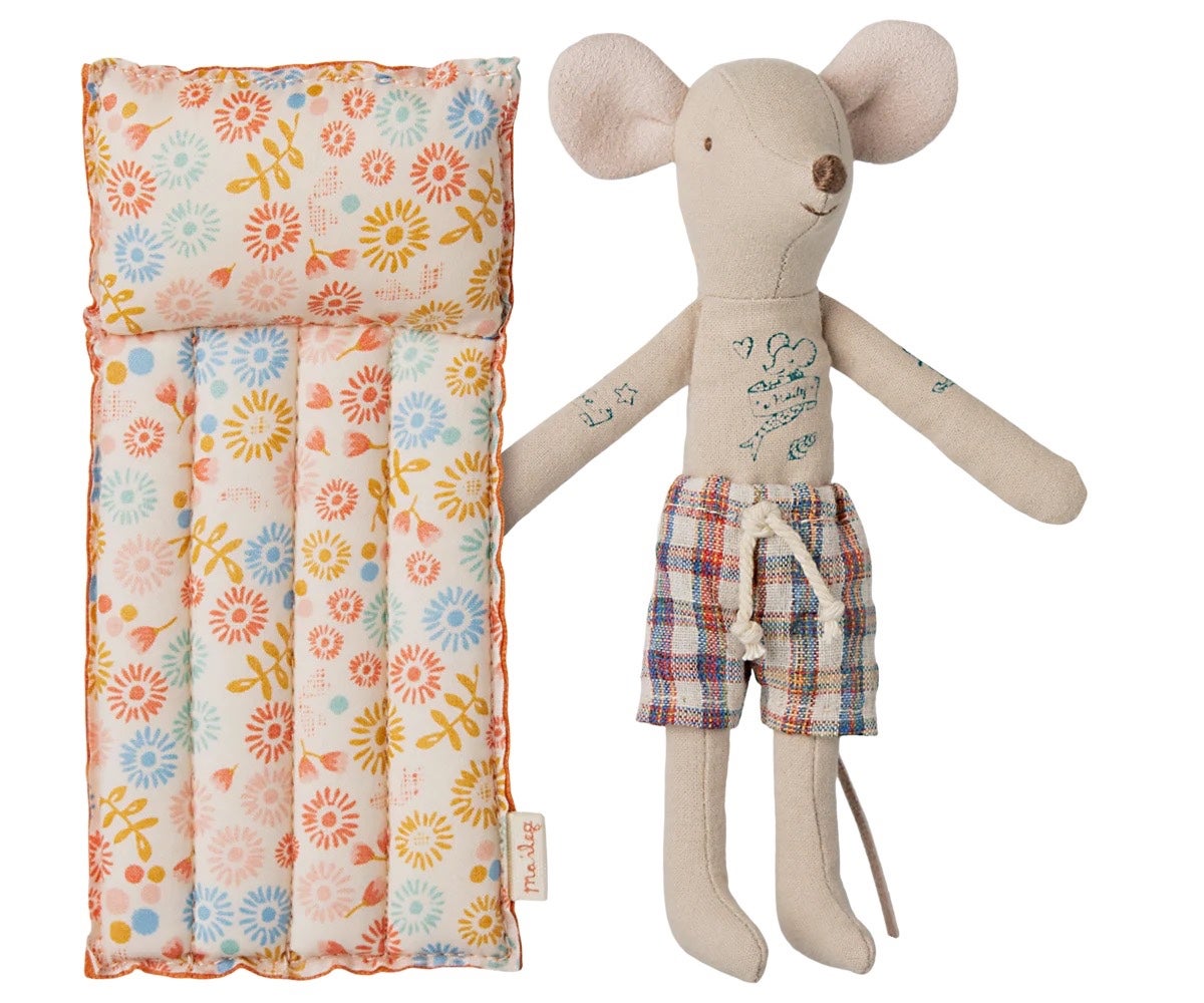 Dad Mouse with Beach Air Mattress - Maileg, photo 1 of 3