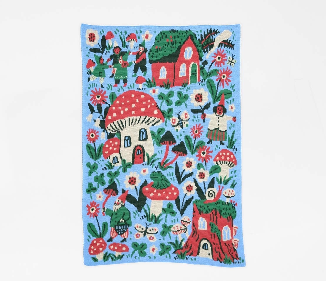 Gnome Village Baby Blanket Phoebe Wahl, photo 1 of 3