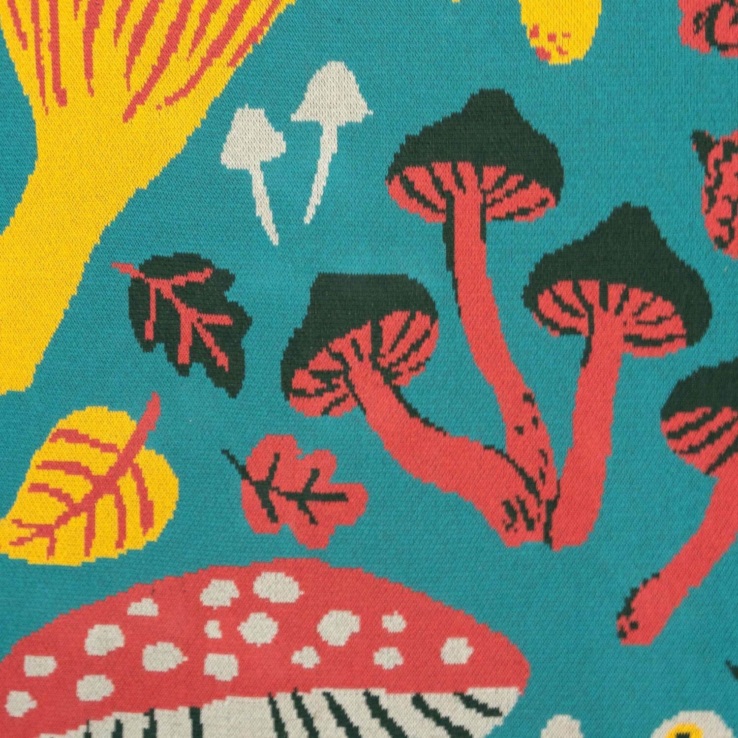 Mushroom Throw Blanket - Phoebe Wahl - Made in USA, photo 2 of 5