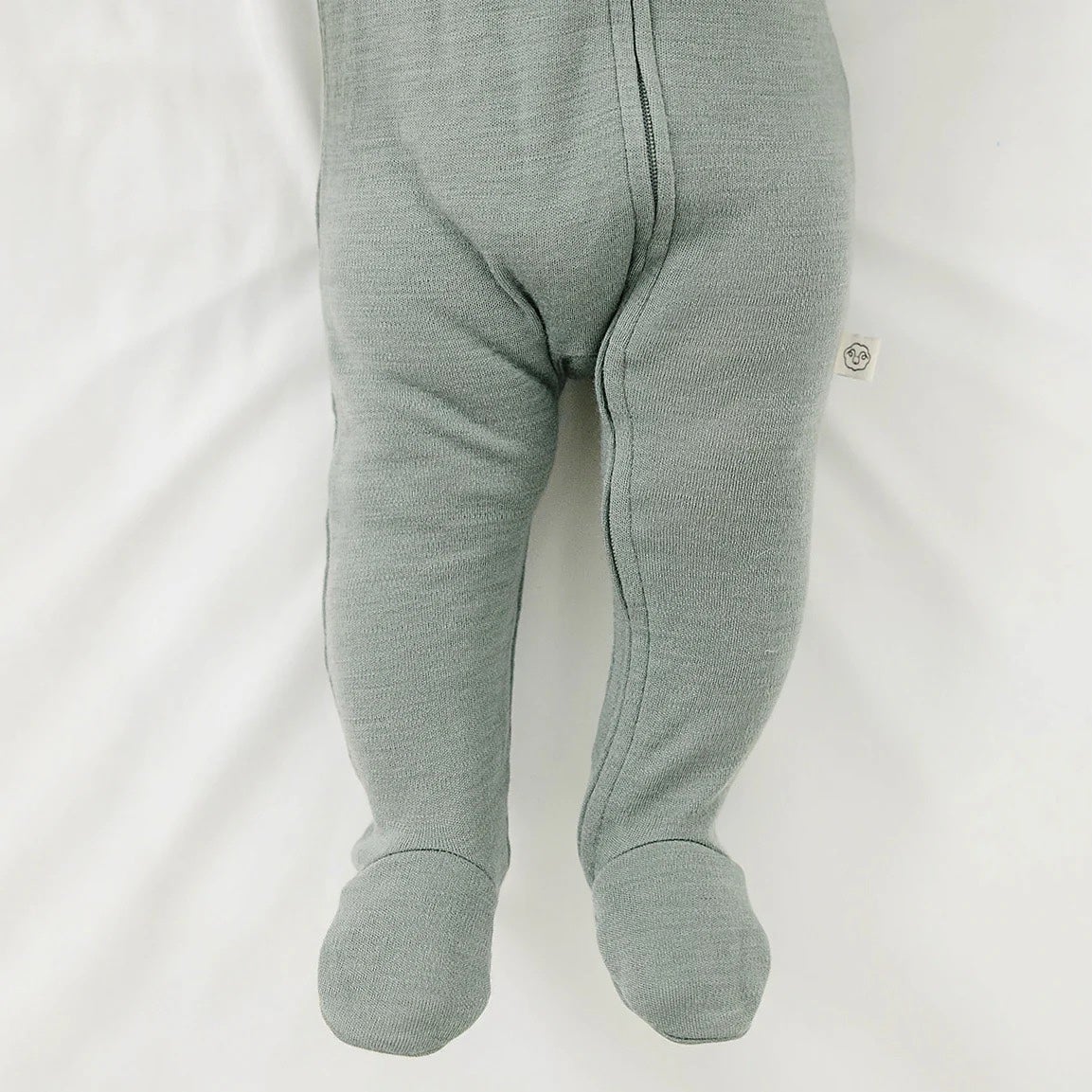 Sage - Infant Sleeper - Merino Wool - Woolino, photo 4 of 6
