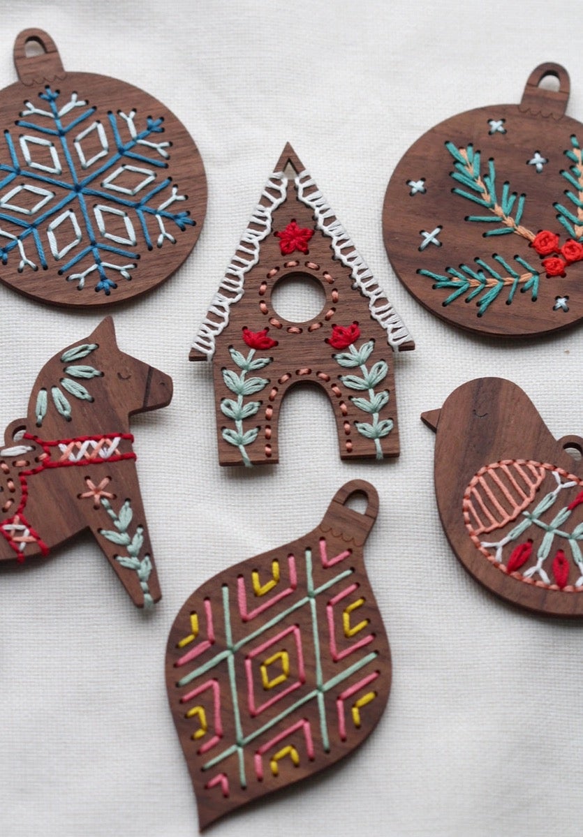Kiriki Stitched Ornament Kit Gingerbread House, photo 5 of 5