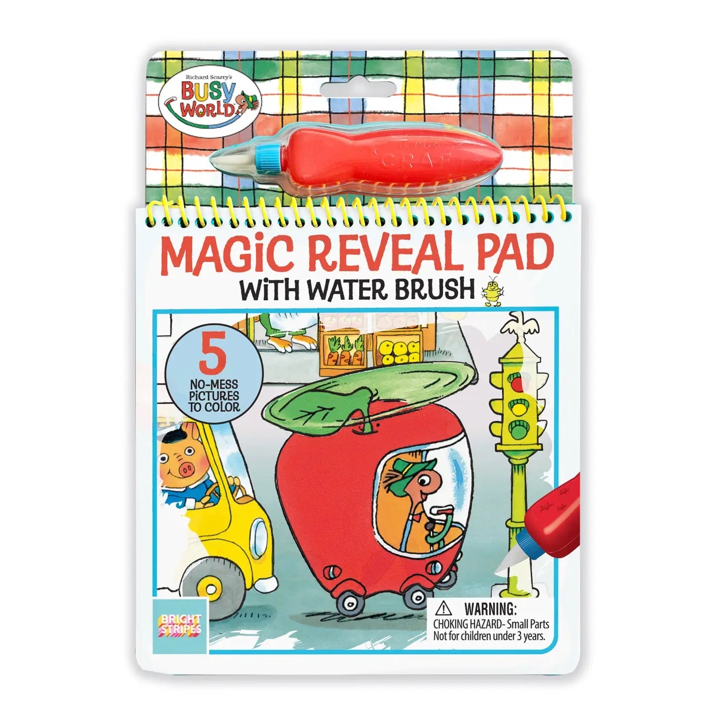 Richard Scarry’s Busy World Magic Reveal Pad - Splastastic - Bright Stripes, photo 1 of 2