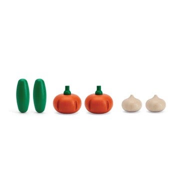 Fresh Produce Set C - Radishes, Garlic, Yellow Bell Peppers - PlanToys, photo 3 of 6