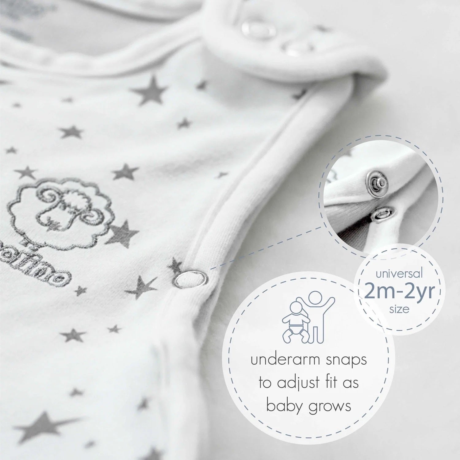 4 Season Ultimate Baby Sleep Bag 2-24 Months - Woolino - Assorted Colors & Patterns, photo 5 of 8
