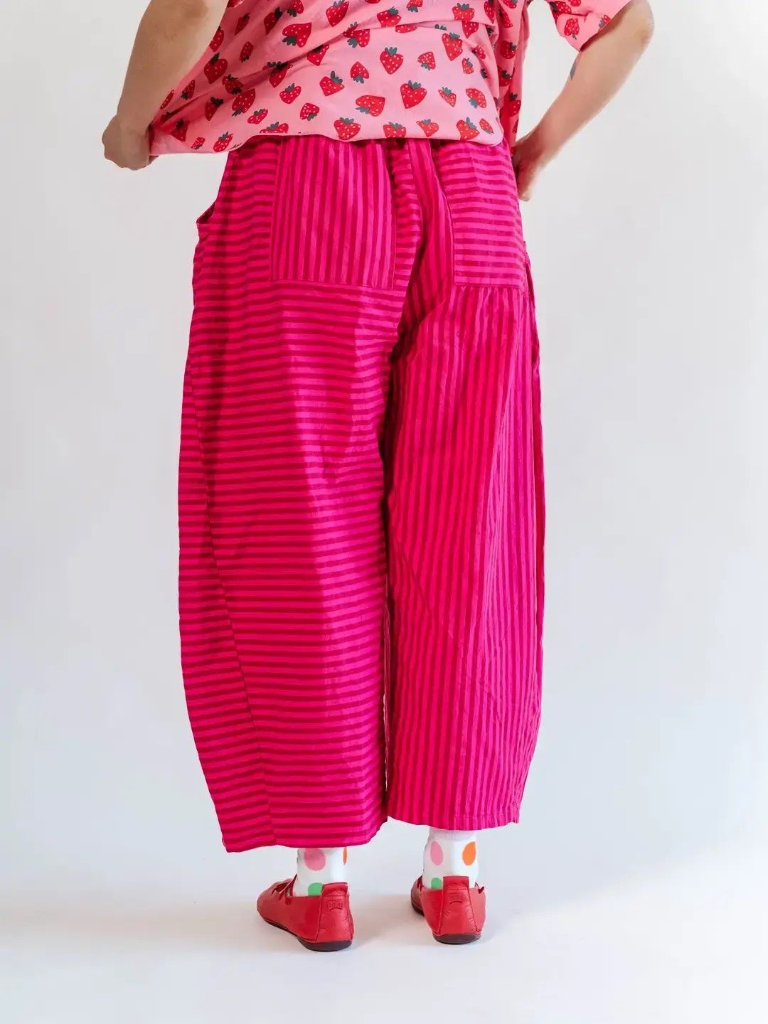 Pink Striped Balloon Pant - Nettle Studios, photo 4 of 6