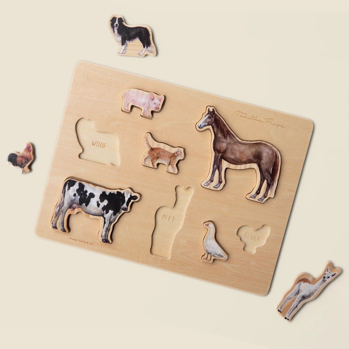 Farm Animals Chunky Wooden Puzzle - Tabitha Paige, photo 4 of 5