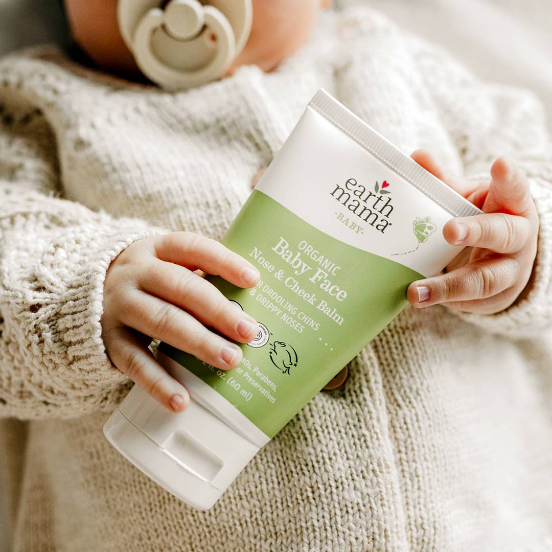 Organic Baby Face Nose and Cheek Balm - Earth Mama Organics, photo 3 of 4
