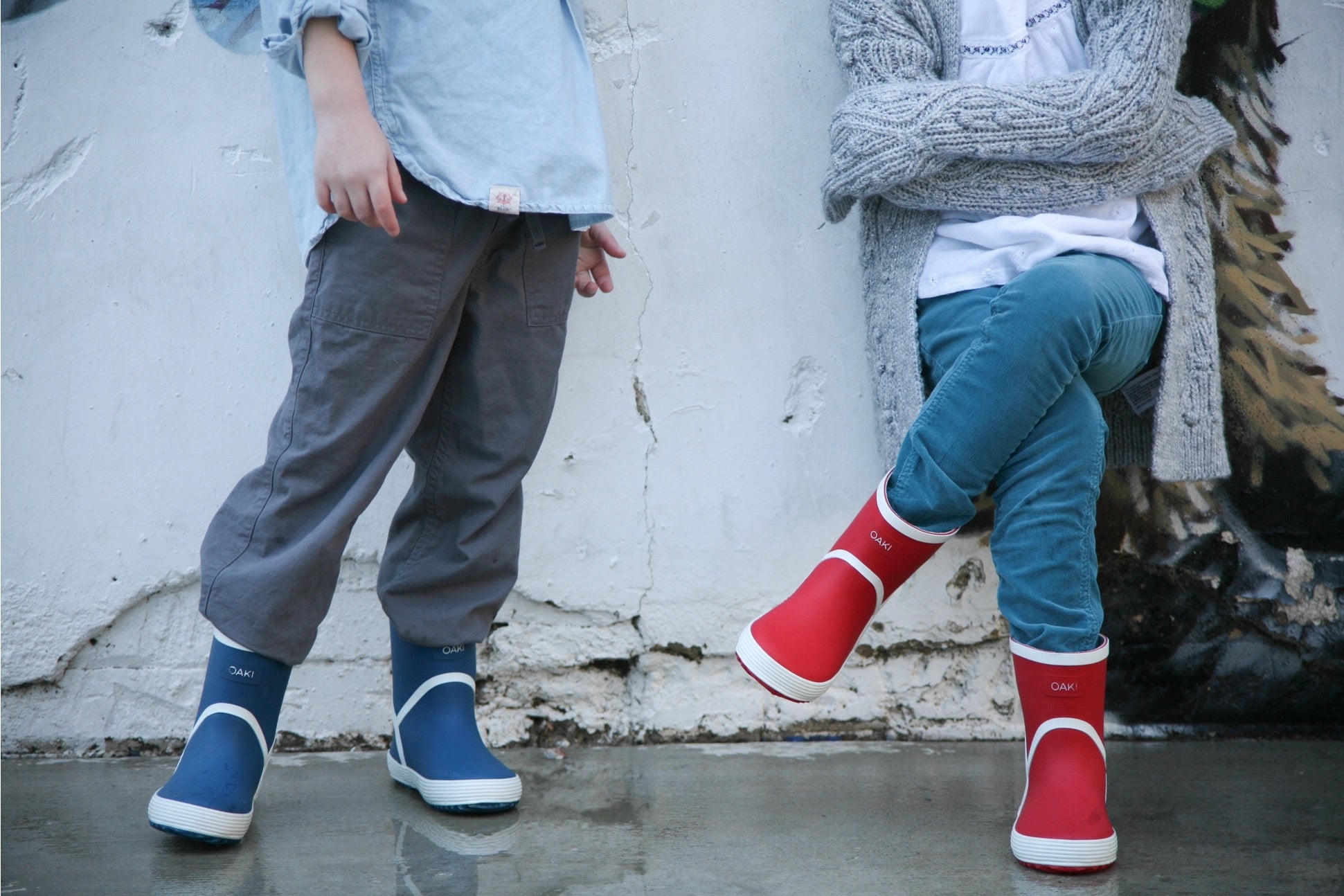 Red Euro Ultra-Light Rubber Rain Boots - Oaki, photo 2 of 2