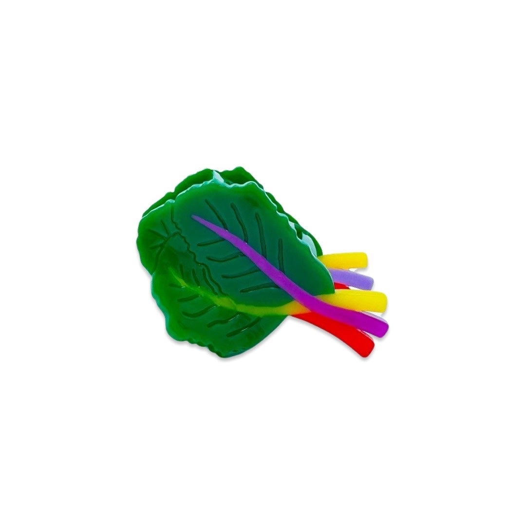 Mini Rainbow Chard Claw Clip - Jenny Lemons, photo 1 of 4