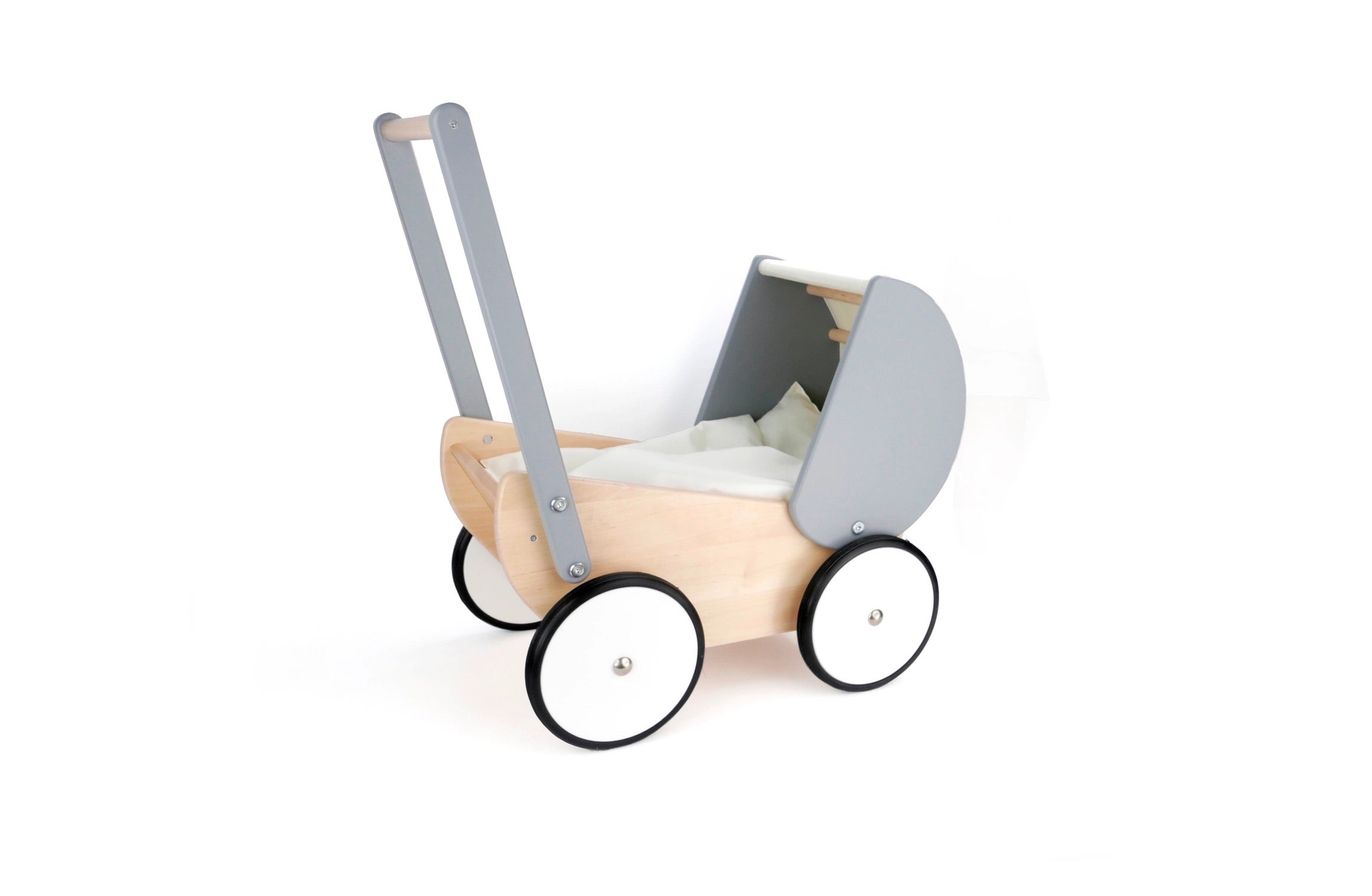 Wooden Doll Pram - BAJO - Sustainably Made in Poland take 30% off, photo 1 of 4