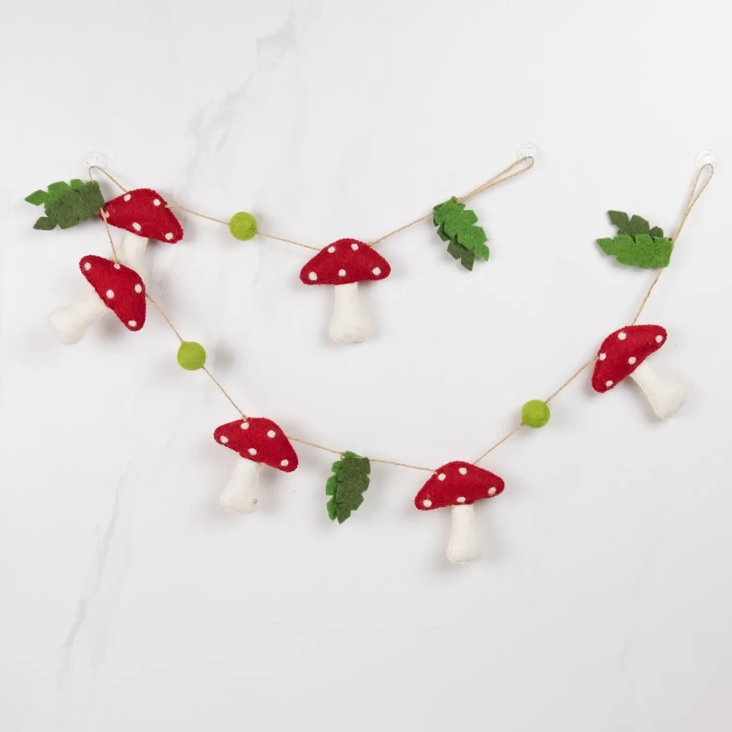 Felted Mushroom Garland - The Winding Road, photo 2 of 6