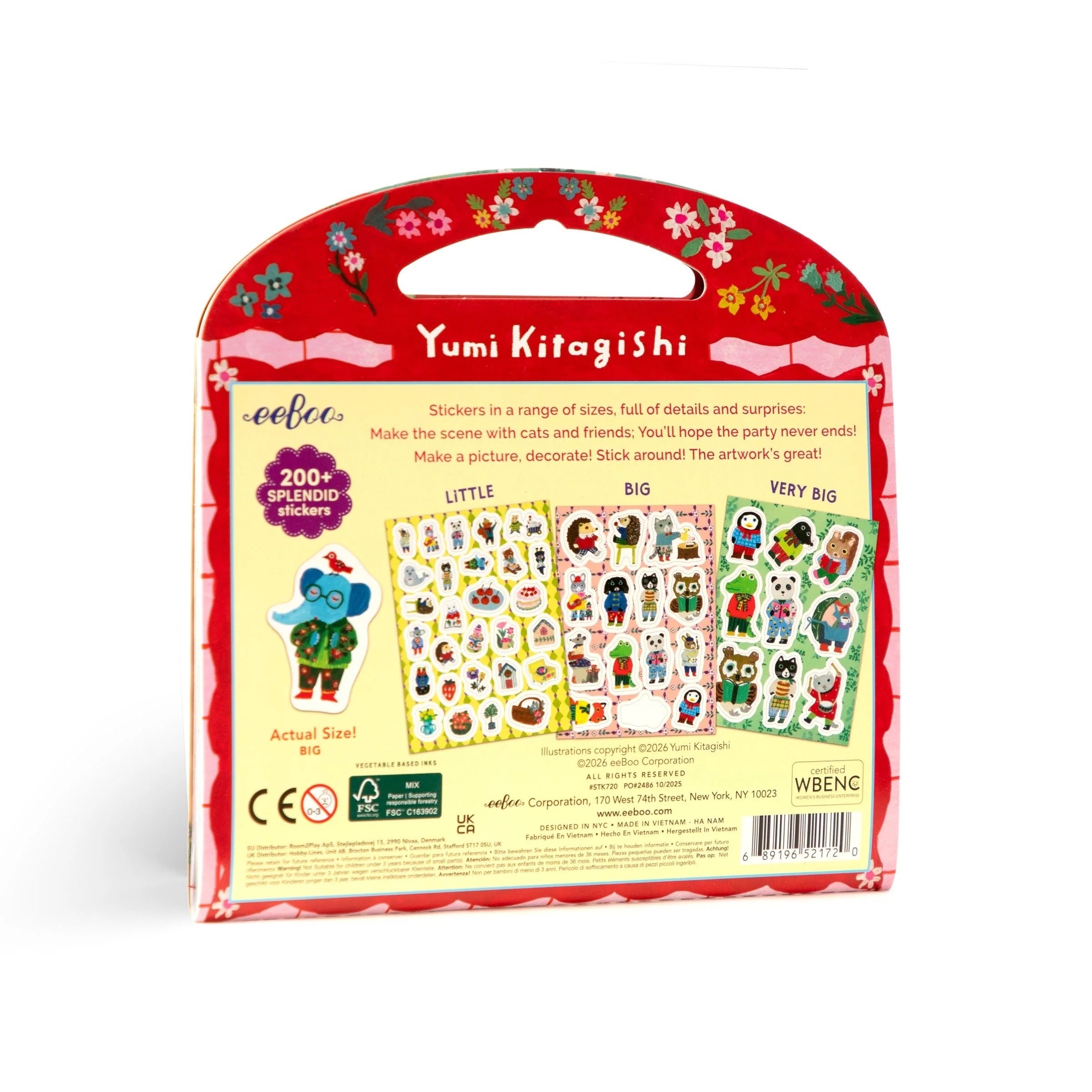 Cat’s Apartment Stickers - Yumi Kitagishi - eeBoo, photo 3 of 3