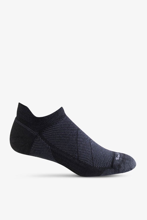 Elevate Micro - Wool Blend Moderate Compression Socks in Black - M/L EU: 39-43 - Sockwell