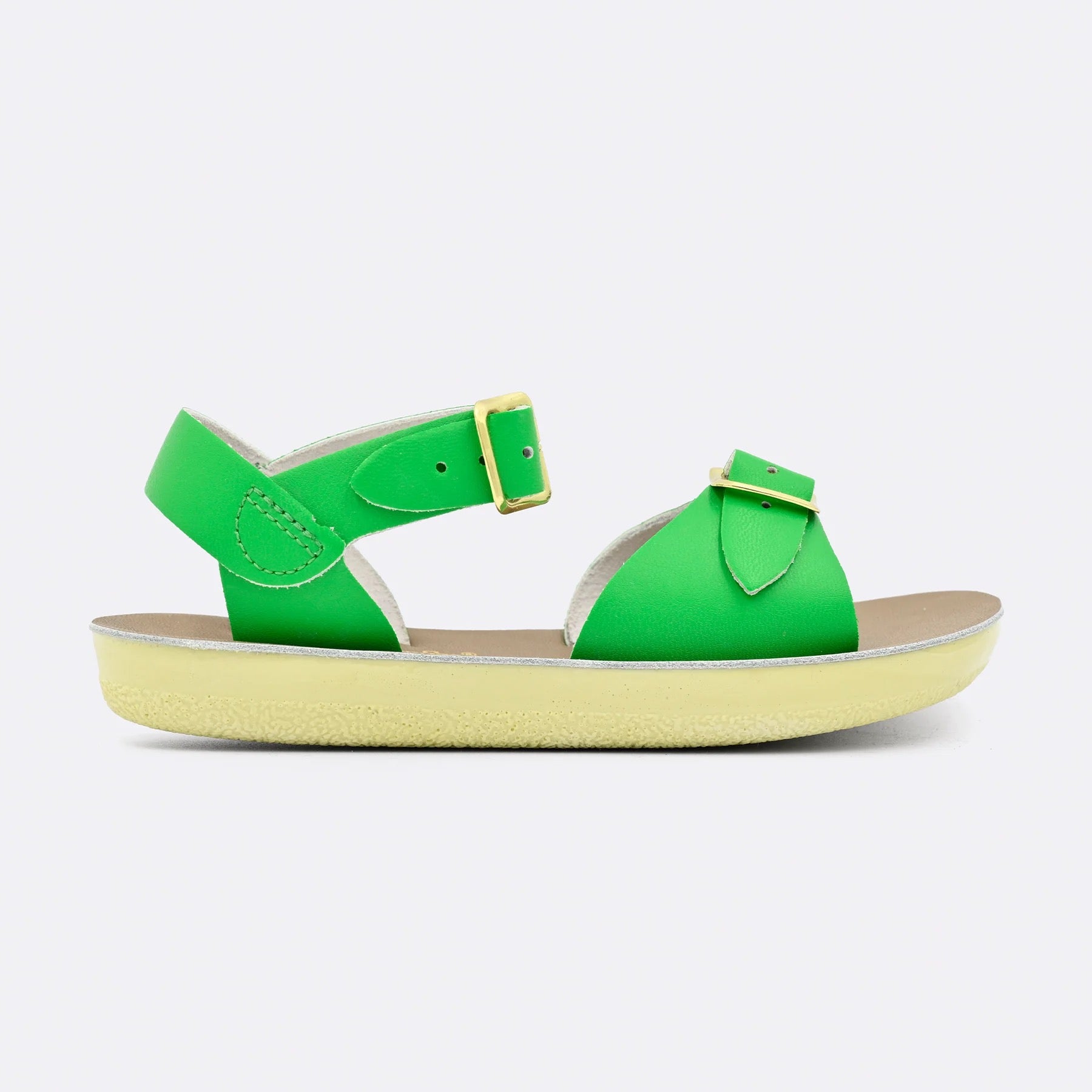 Kelly Green Surfer & Sea Wee Salt Water Sandals by Sun-San Hoy, photo 2 of 7