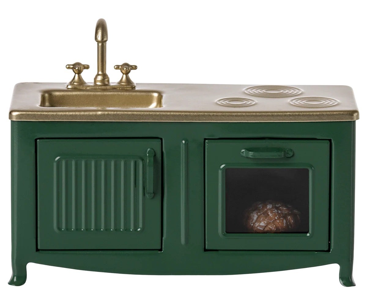 Dark Green Mouse Kitchen - Maileg, photo 1 of 3