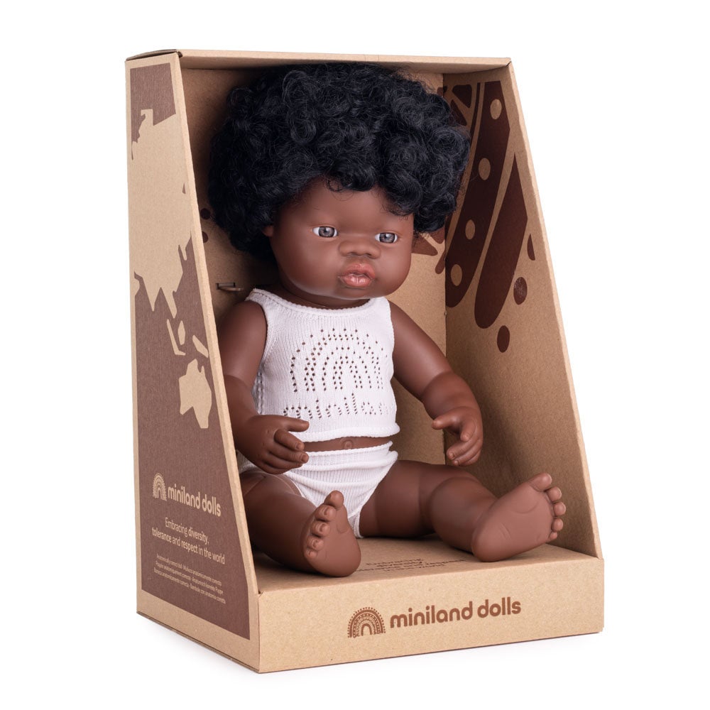 Miniland 15' Dark Skin Doll - Girl