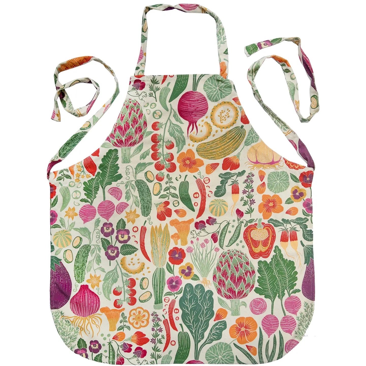 Organic Cotton Aprons in Veggie Prints by Lili Arnold Studios, photo 1 of 7