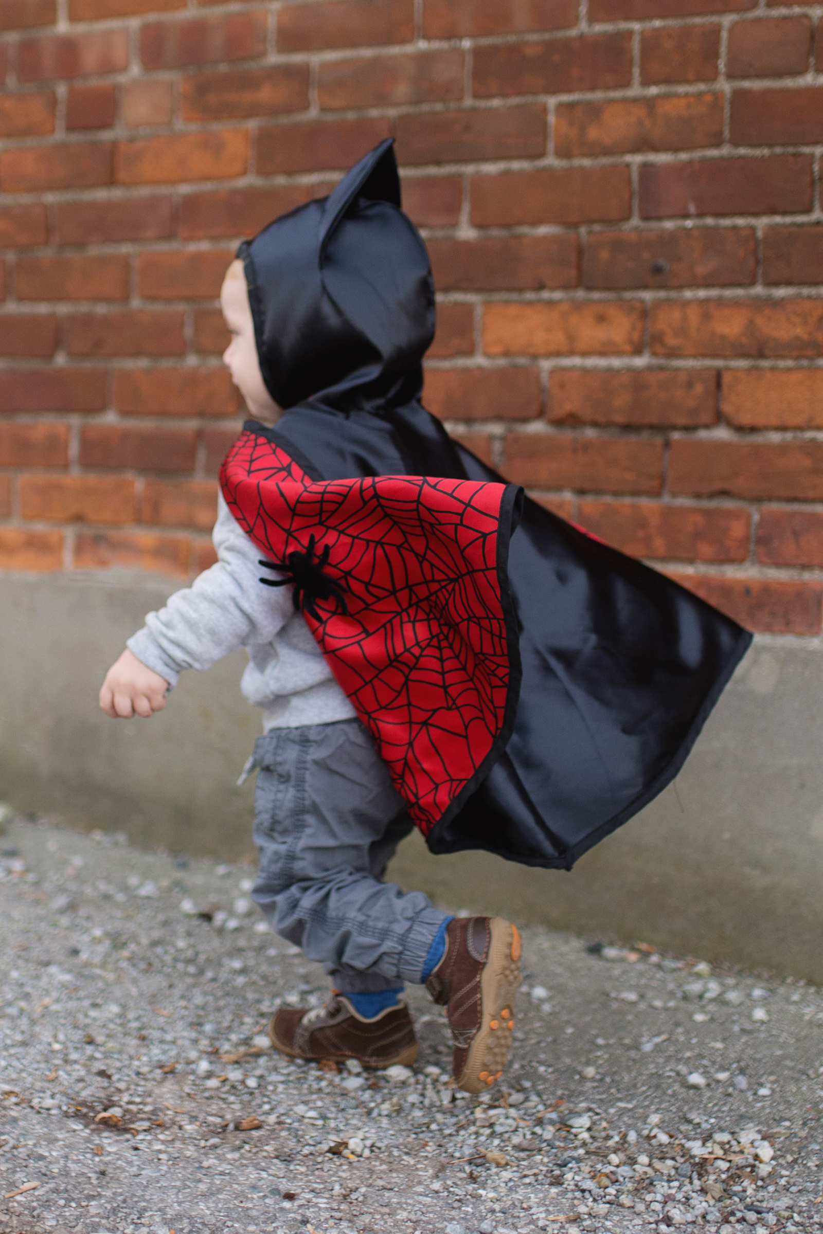 Reversible Spider/Bat Toddler Cape - Size 2-3 - Great Pretenders 55272, photo 3 of 7
