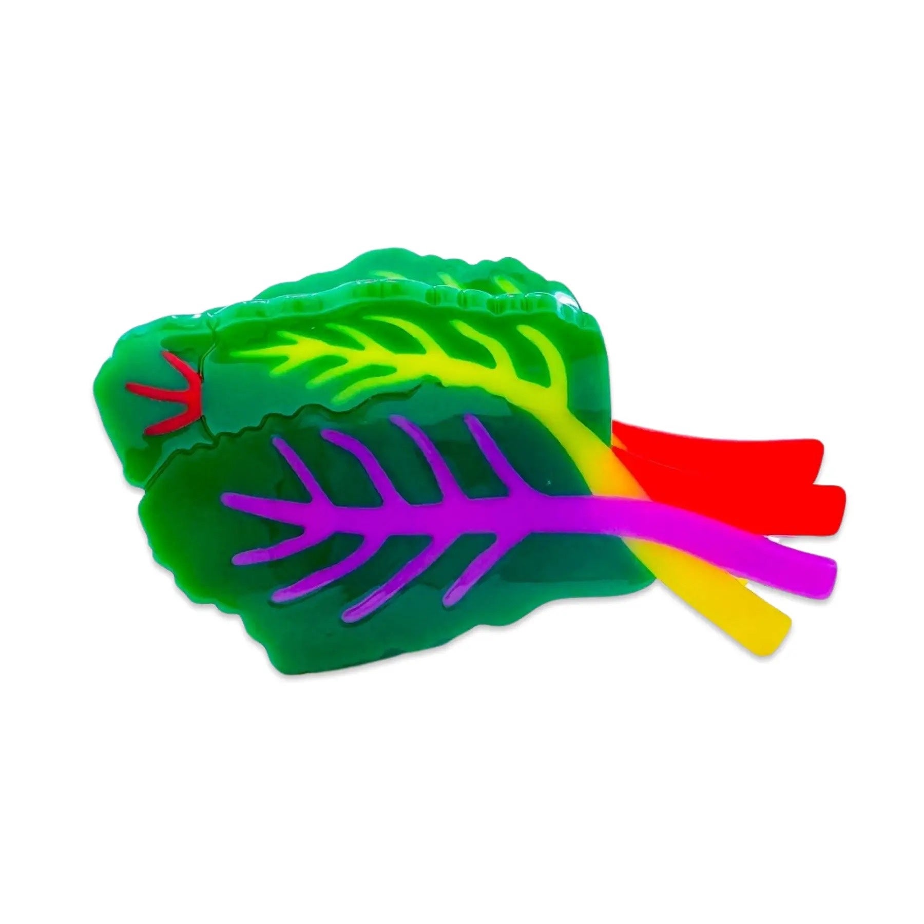 Large Rainbow Chard Claw Clip - Jenny Lemons, photo 1 of 5