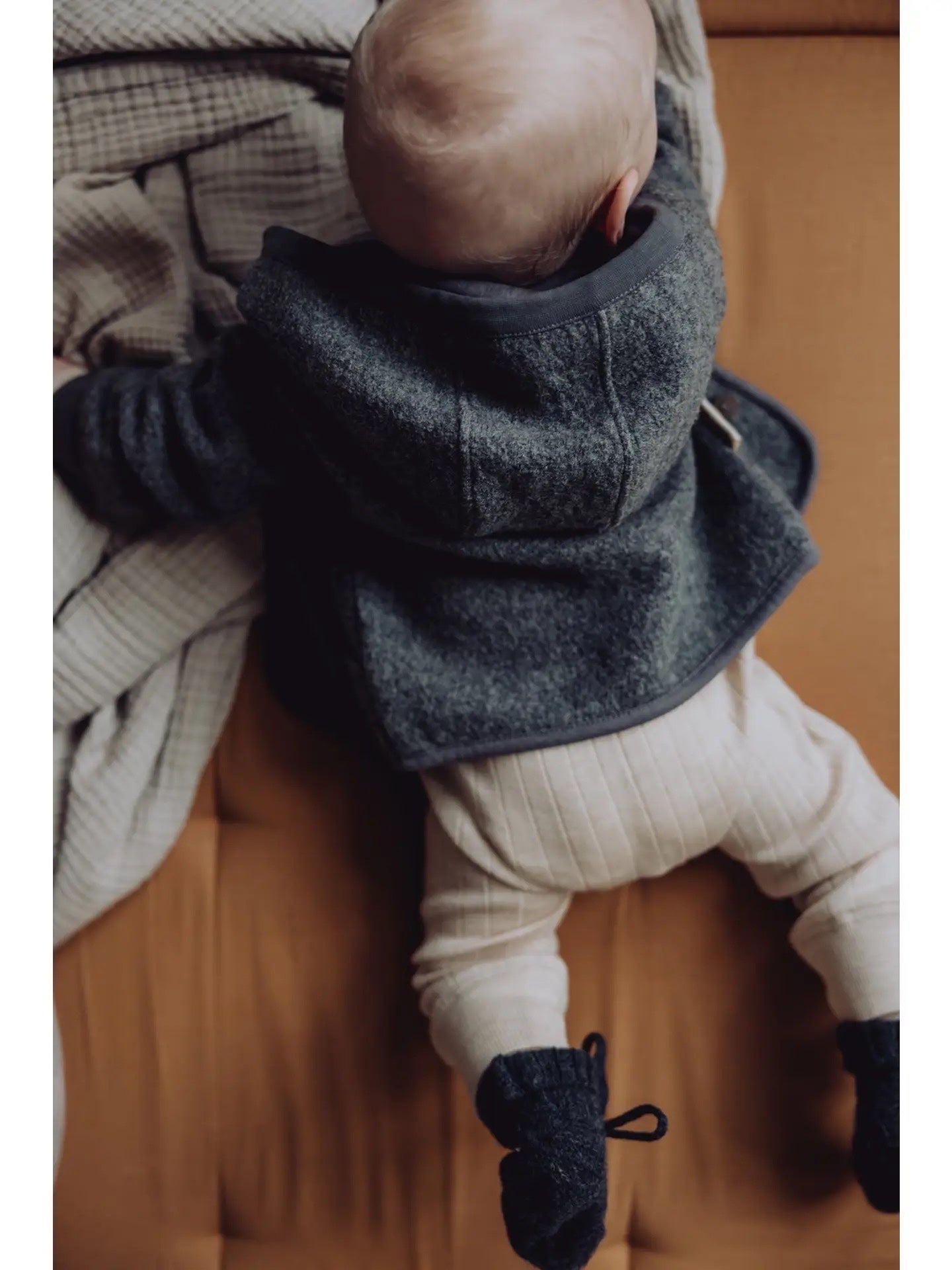 Merino Wool Hooded Jacket - Storm - Finch & Fable, photo 3 of 3