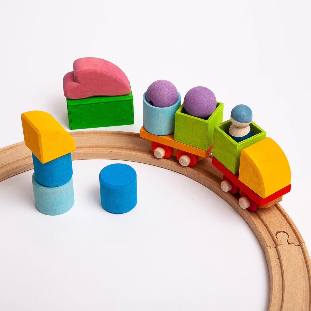 Wooden Train Building Set - Grimm's, photo 1 of 5