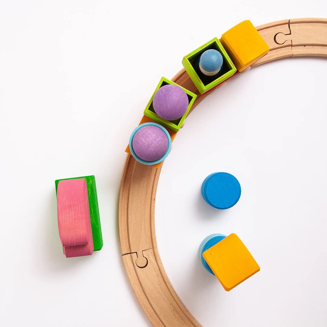 Wooden Train Building Set - Grimm's, photo 4 of 5