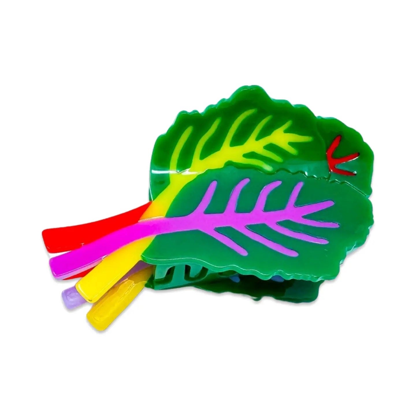 Large Rainbow Chard Claw Clip - Jenny Lemons, photo 3 of 5