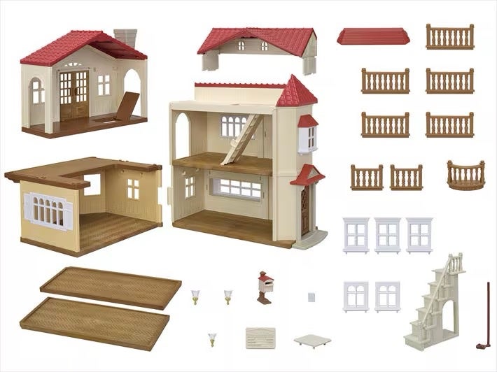 Red Roof Country Home with Secret Attic Playroom - Calico Critters, photo 3 of 5