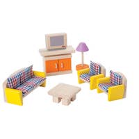 Neo Living Room Dollhouse Furniture - PlanToys