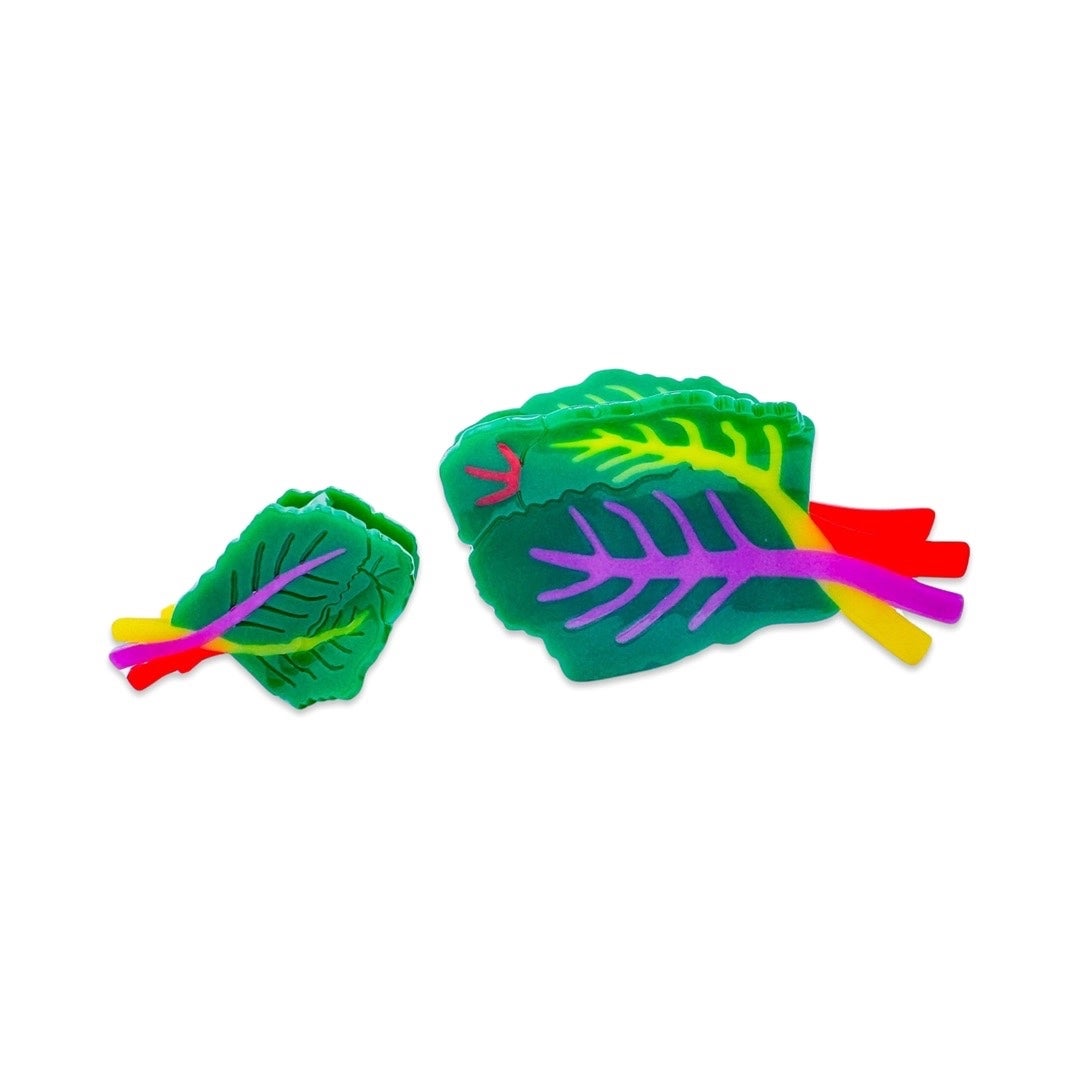 Mini Rainbow Chard Claw Clip - Jenny Lemons, photo 2 of 4