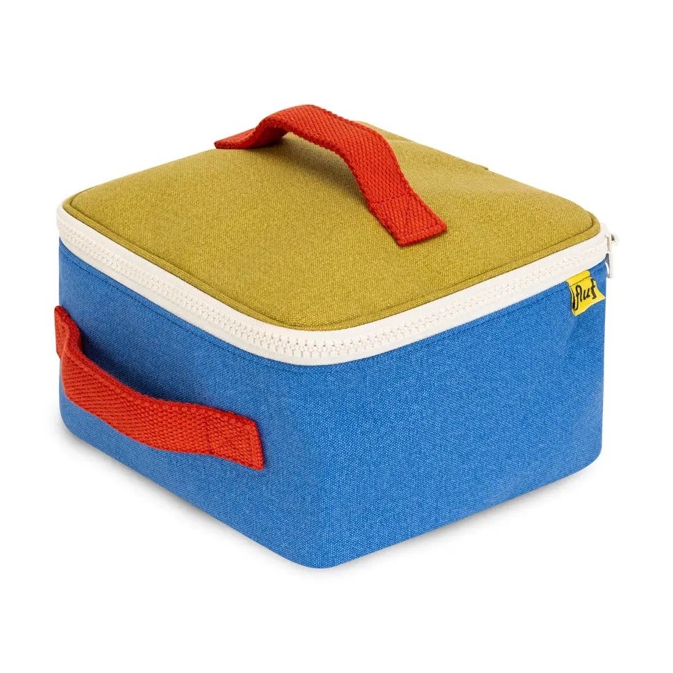 Square Lunch Bag - Cobalt & Cactus - Fluf, photo 2 of 4