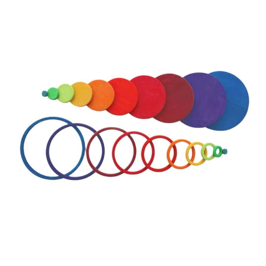 Rainbow Concentric Circles and Rings - Grimm’s, photo 1 of 8