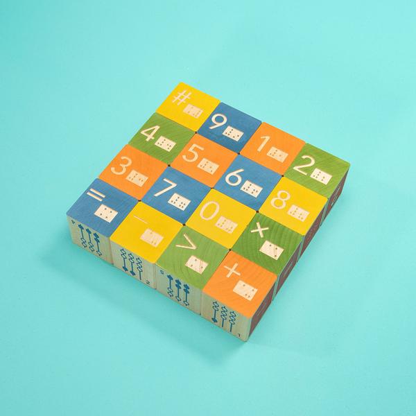 Uncle Goose Braille Math Blocks, photo 2 of 3