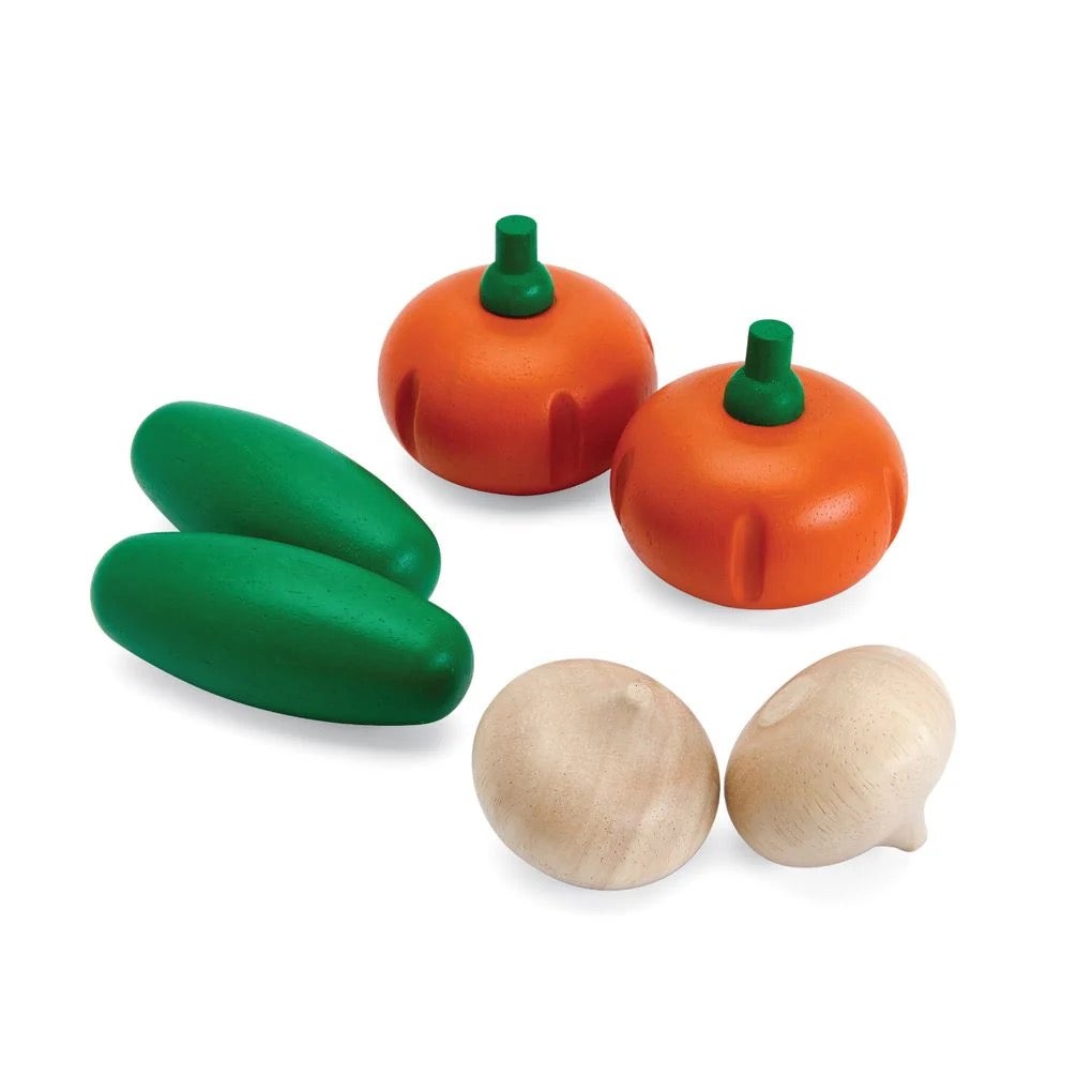 Fresh Produce Set C - Radishes, Garlic, Yellow Bell Peppers - PlanToys, photo 6 of 6