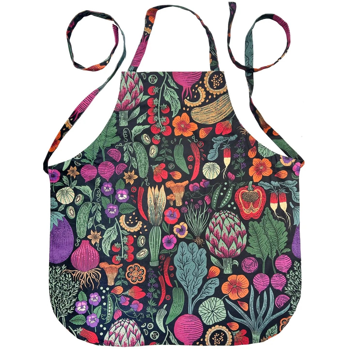 Organic Cotton Aprons in Veggie Prints by Lili Arnold Studios, photo 3 of 7