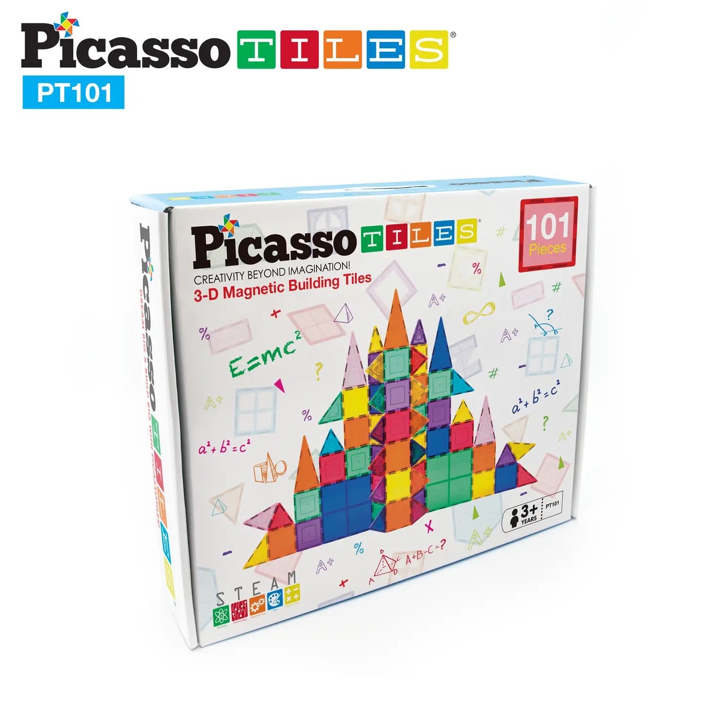 101 Piece Magnetic Building Block Set - Picasso Tiles, photo 3 of 5