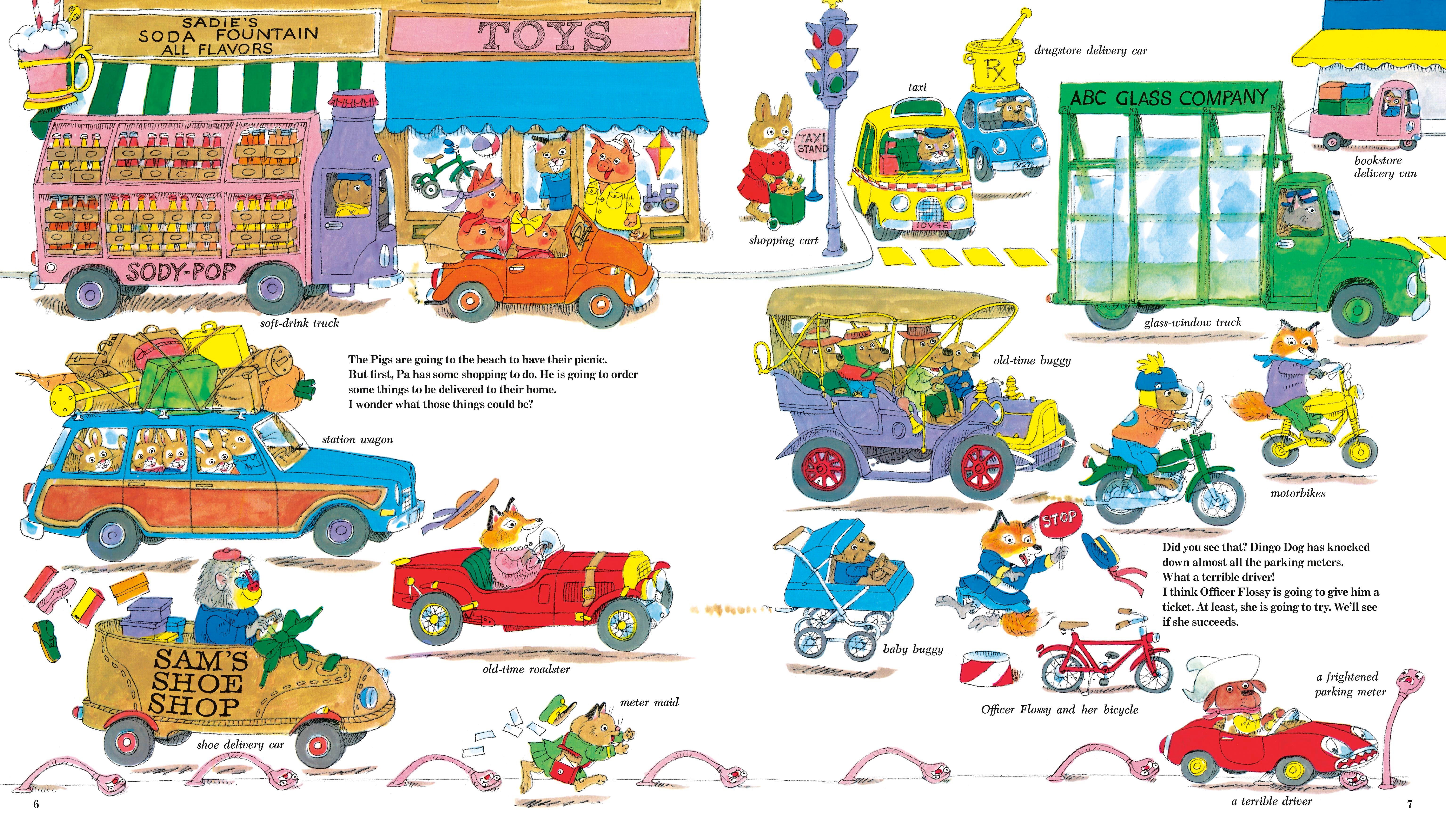 Richard Scarry's Cars and Trucks and Things That Go 50th Anniversary Edition- Hardcover, photo 2 of 2