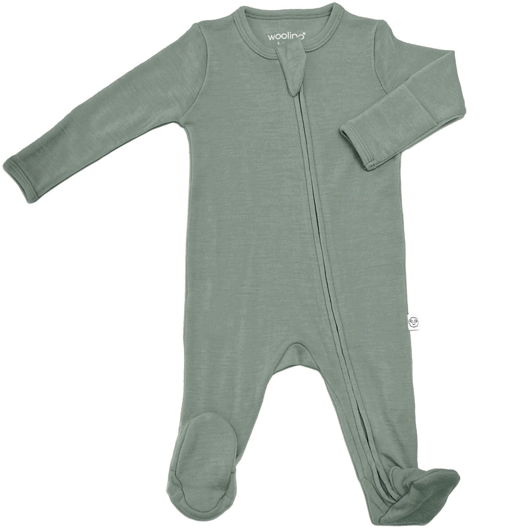 Sage - Infant Sleeper - Merino Wool - Woolino, photo 1 of 6