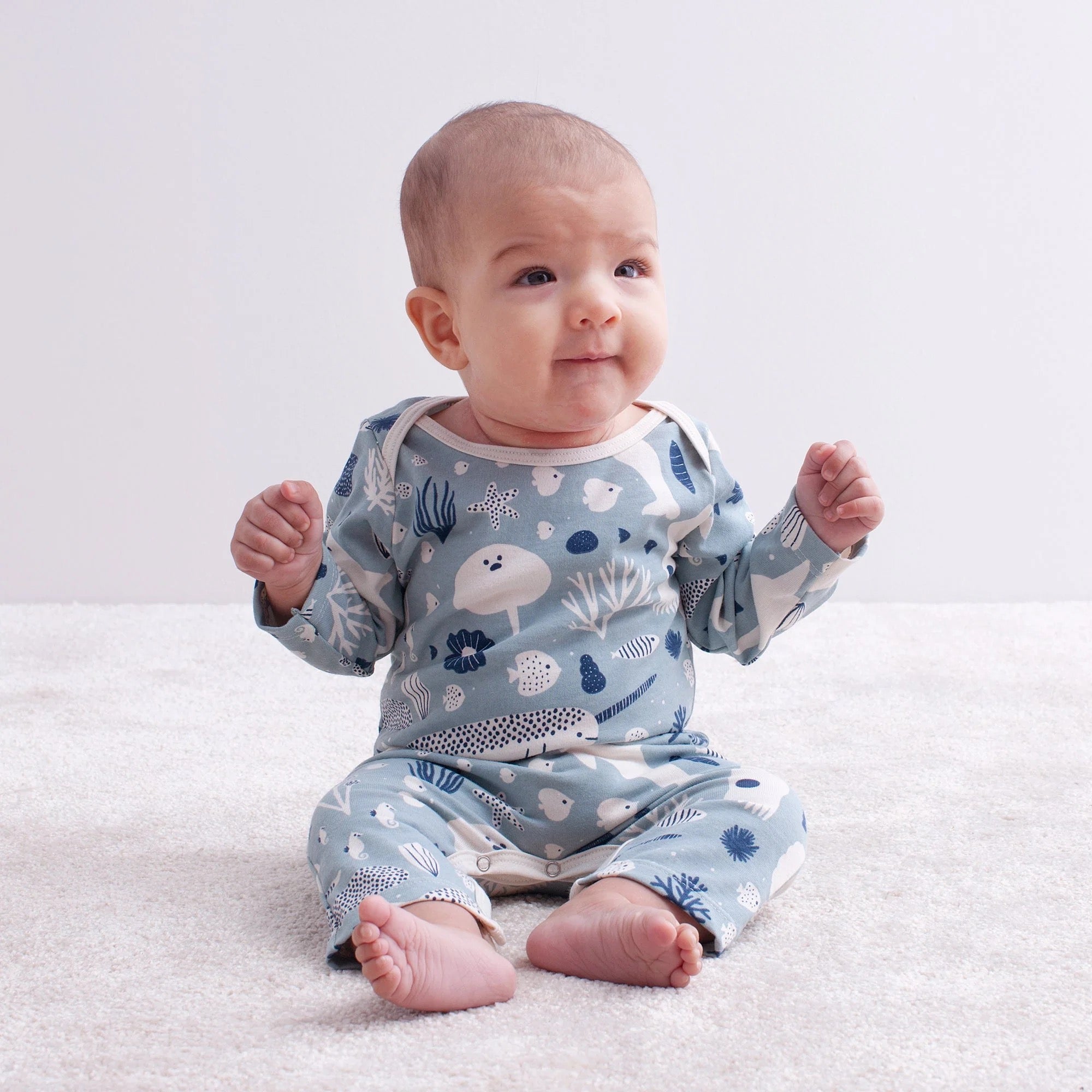 Submarine Long-sleeve Romper by Winter Water Factory, photo 3 of 5