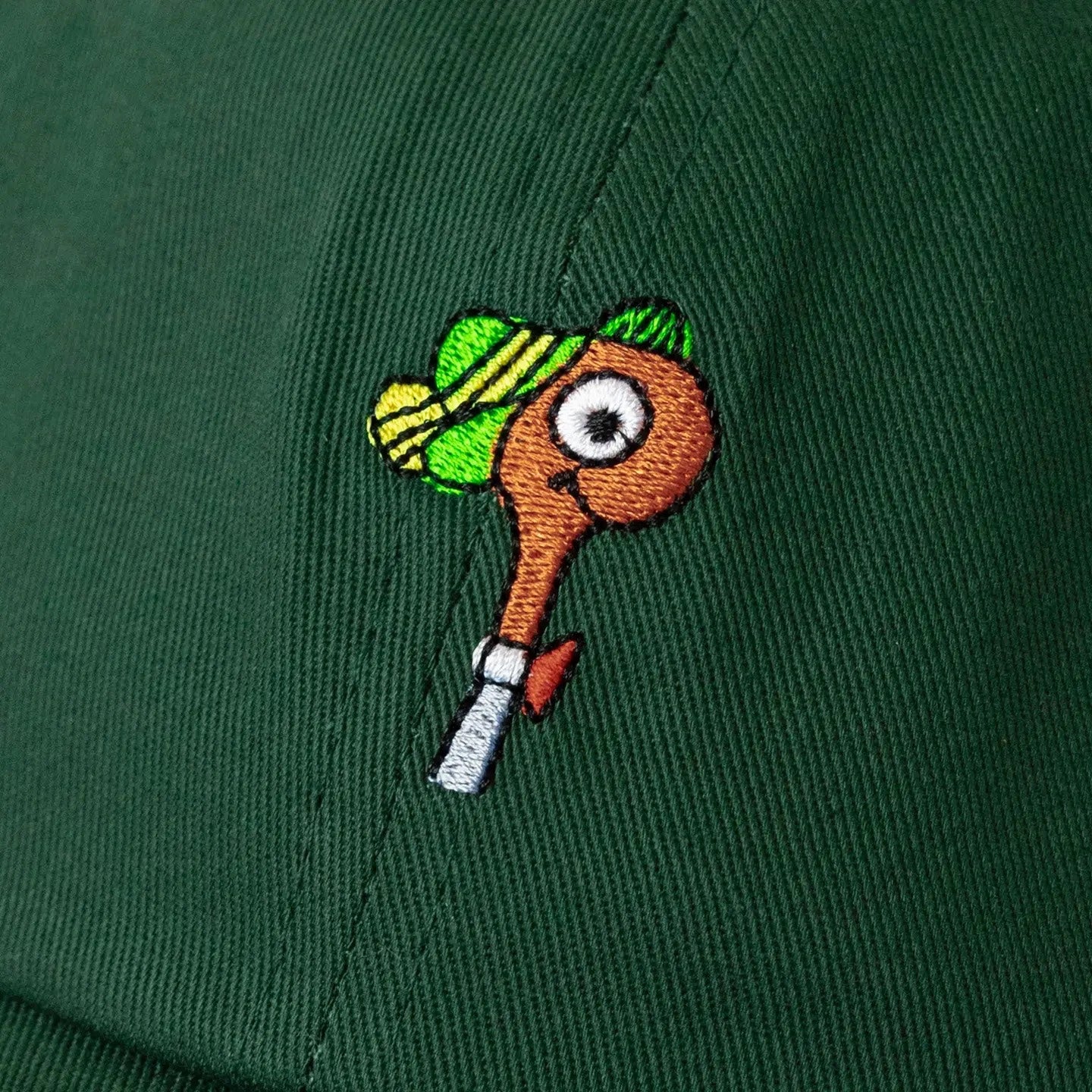 Lowly Worm Dad Hat - Richard Scarry - Forest Green - Three Potato Four, photo 2 of 3